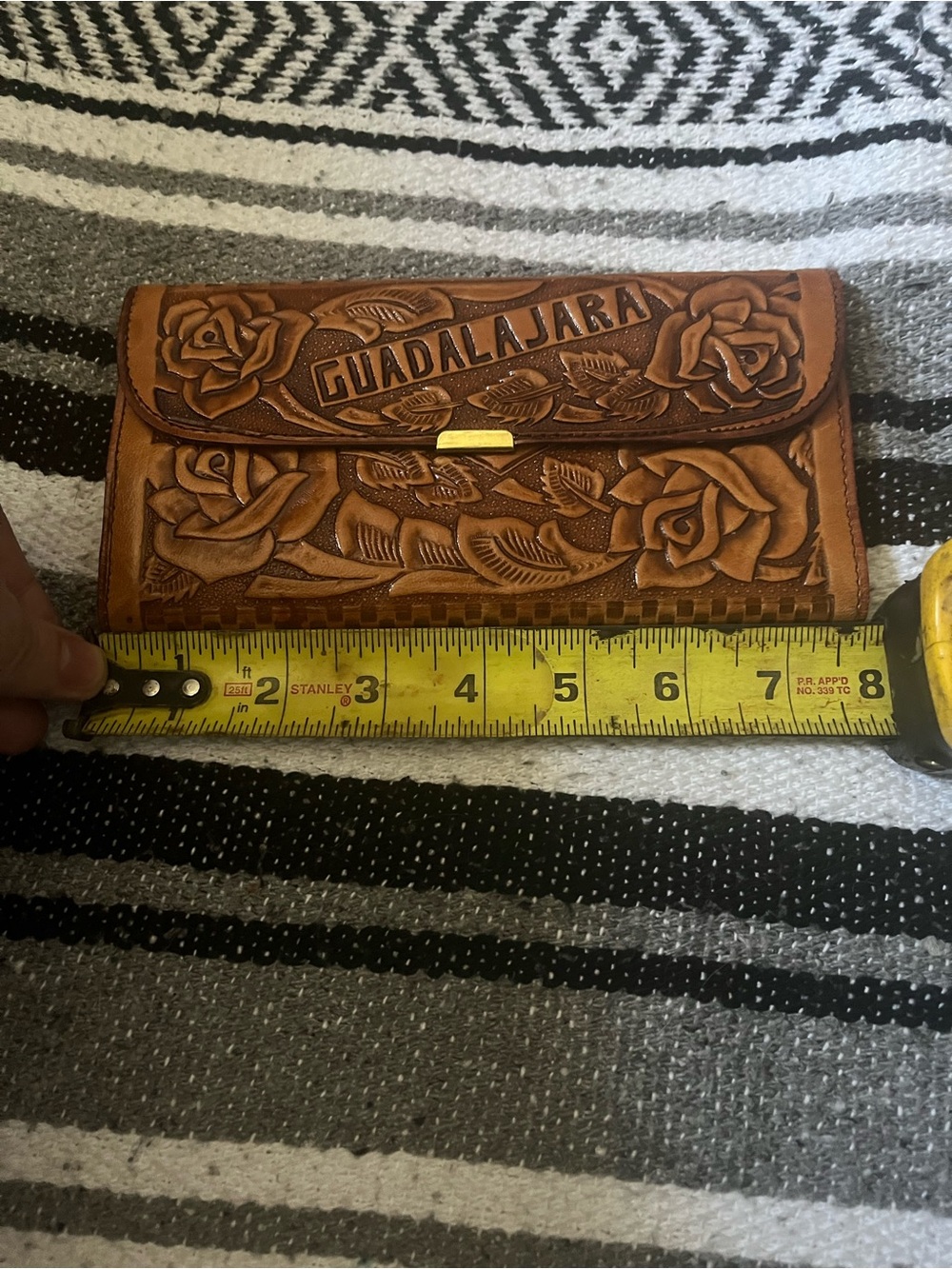 New Carnet Piel Genuina Woman Wallet Made In Mexico Hand Made Vintage 1987 . - Picture 4 of 17